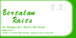 bertalan raits business card